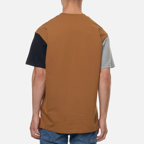 Мужская футболка Carhartt WIP S/S Carhartt Tricol Hamilton Brown