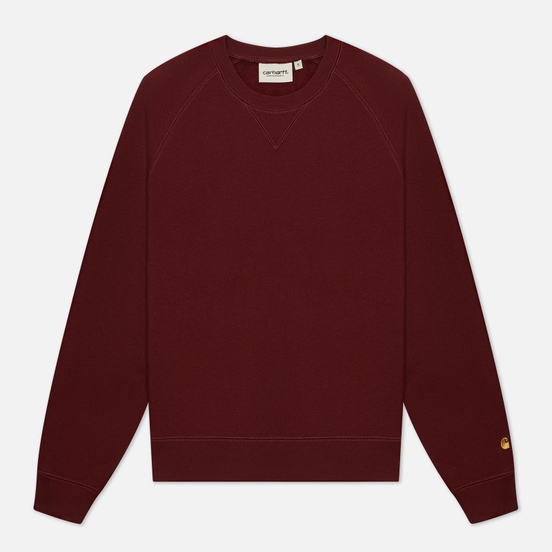 Женская толстовка Carhartt WIP W Chase 13 Oz Bordeaux/Gold