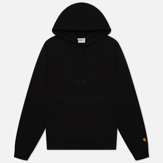 Женская толстовка Carhartt WIP W Chase 13 Oz Hoodie Black/Gold