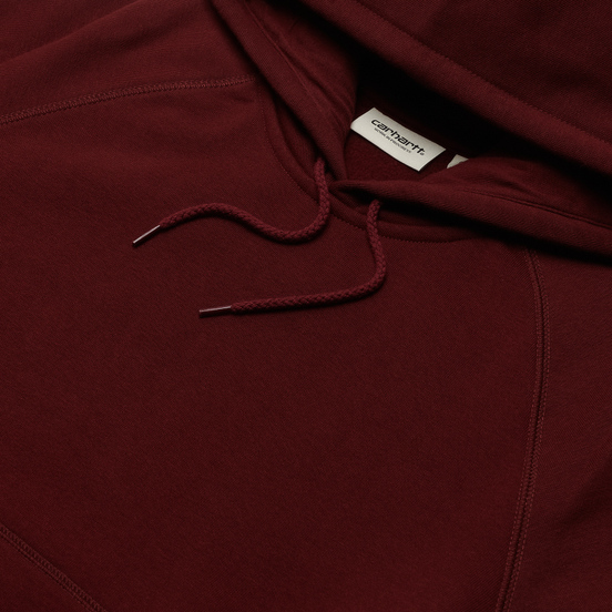 Женская толстовка Carhartt WIP W Chase 13 Oz Hoodie Bordeaux/Gold
