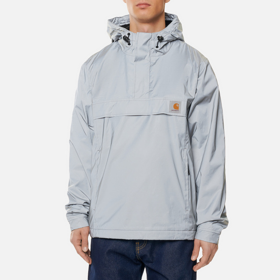 Мужская куртка анорак Carhartt WIP Nimbus Reflective 5.2 Oz Grey Reflective