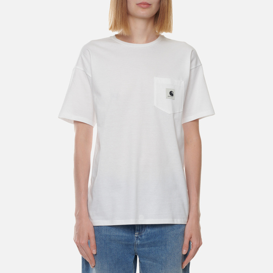 Женская футболка Carhartt WIP W S/S Carrie Pocket White