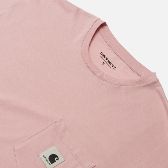 Женская футболка Carhartt WIP W S/S Carrie Pocket Frosted Pink