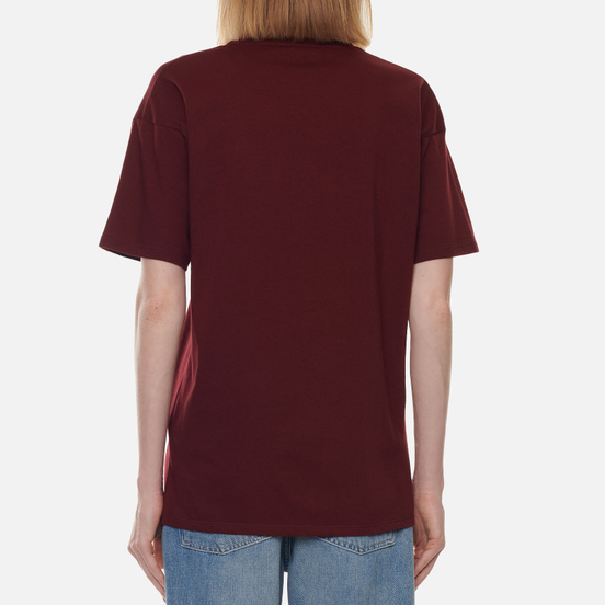 Женская футболка Carhartt WIP W S/S Carrie Pocket Bordeaux