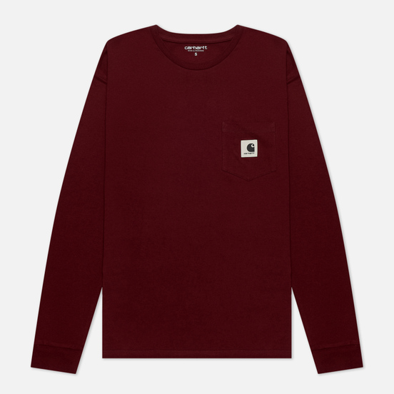 Женский лонгслив Carhartt WIP W L/S Pocket Bordeaux
