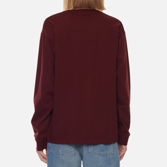 Женский лонгслив Carhartt WIP W L/S Pocket Bordeaux