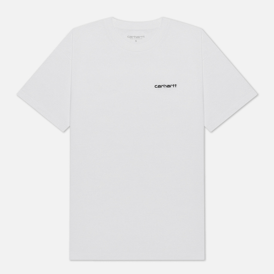 Женская футболка Carhartt WIP W S/S Script Embroidery White/Black