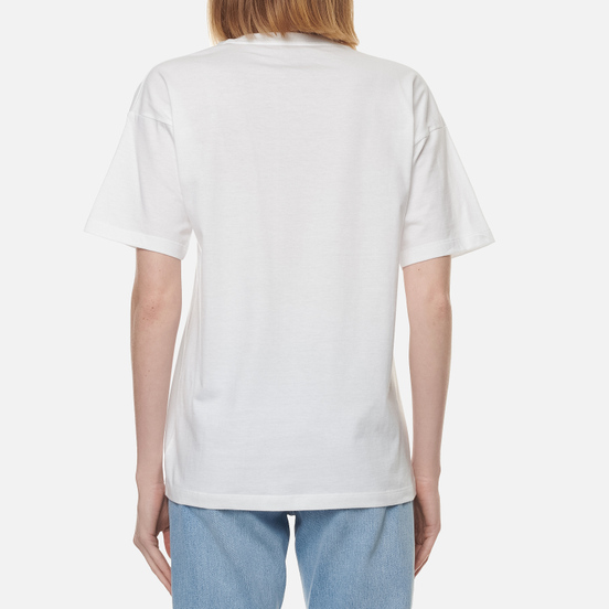 Женская футболка Carhartt WIP W S/S Script Embroidery White/Black
