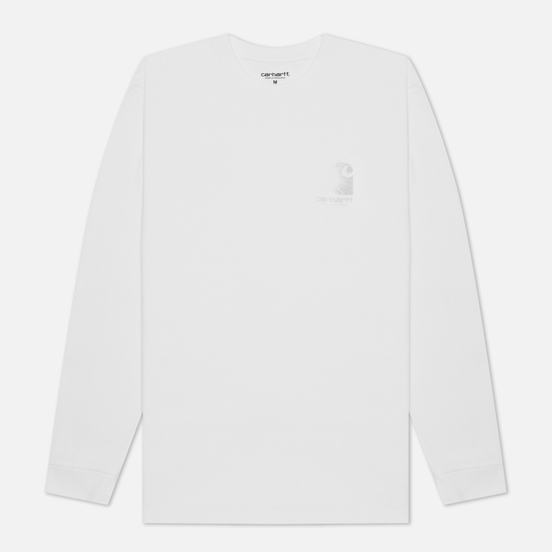 Мужской лонгслив Carhartt WIP L/S Reflective Headlight White/Reflective Grey