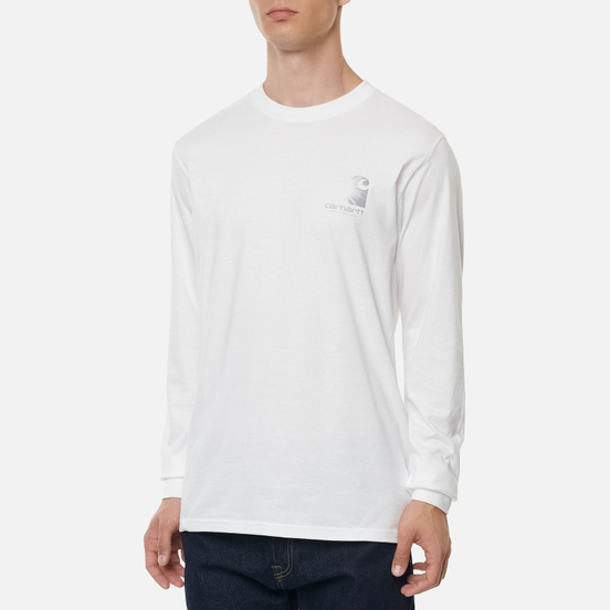 Мужской лонгслив Carhartt WIP L/S Reflective Headlight White/Reflective Grey