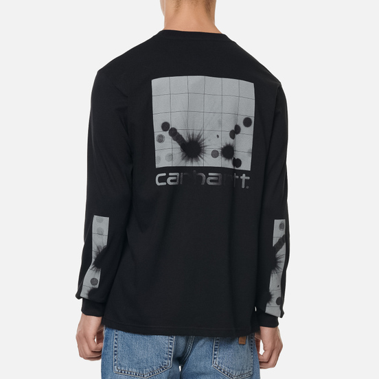 Мужской лонгслив Carhartt WIP L/S Reflective Headlight Black/Reflective Grey