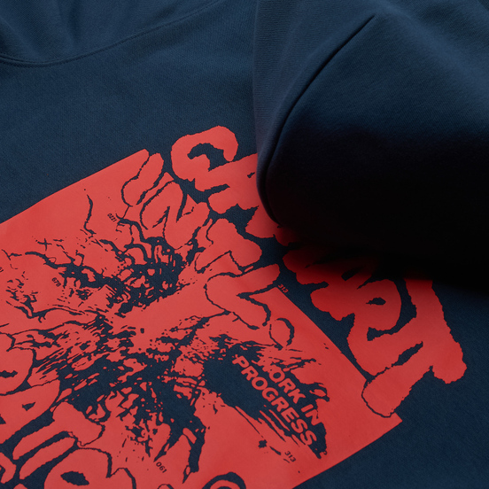 Мужская толстовка Carhartt WIP International Operations 13 Oz Hoodie Admiral/Red