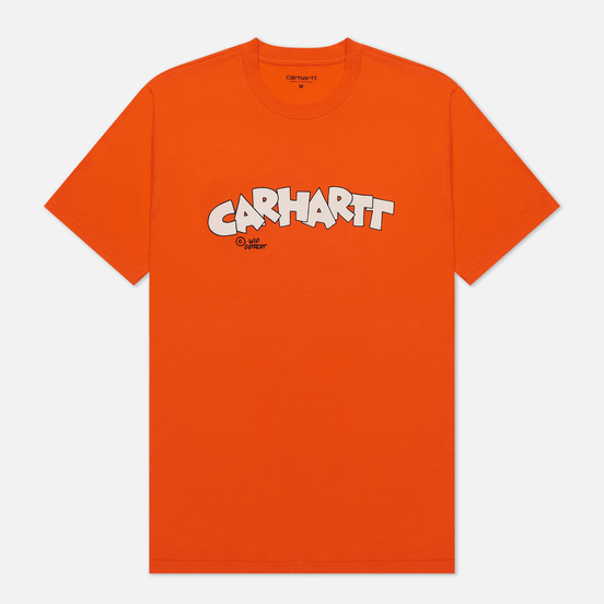 Мужская футболка Carhartt WIP S/S Loony Script Safety Orange