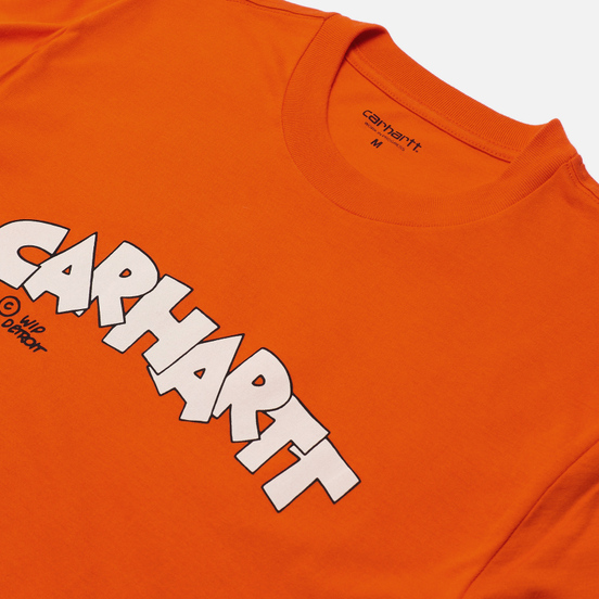 Мужская футболка Carhartt WIP S/S Loony Script Safety Orange