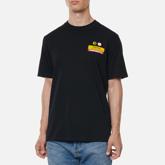 Мужская футболка Carhartt WIP S/S Warning Black