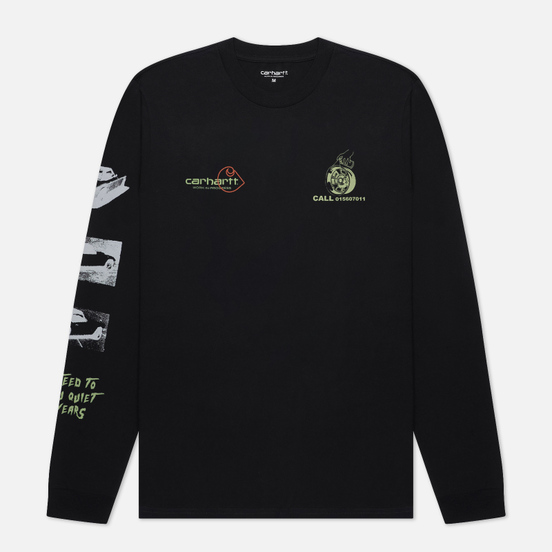 Мужской лонгслив Carhartt WIP L/S Carhartt Race Play Black
