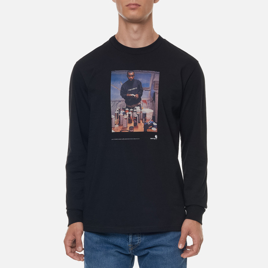 Мужской лонгслив Carhartt WIP L/S 1998 Ad Jay One Black