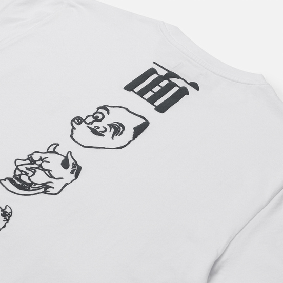 Мужская футболка Edwin Hokusai Noh Masks White Garment Dyed