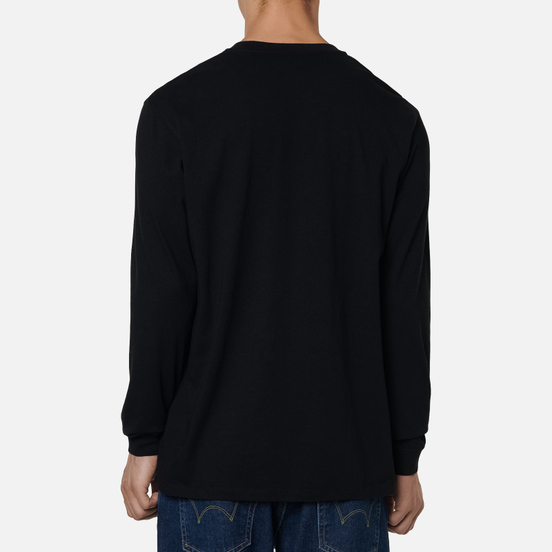 Мужской лонгслив Edwin Logo Chest Black