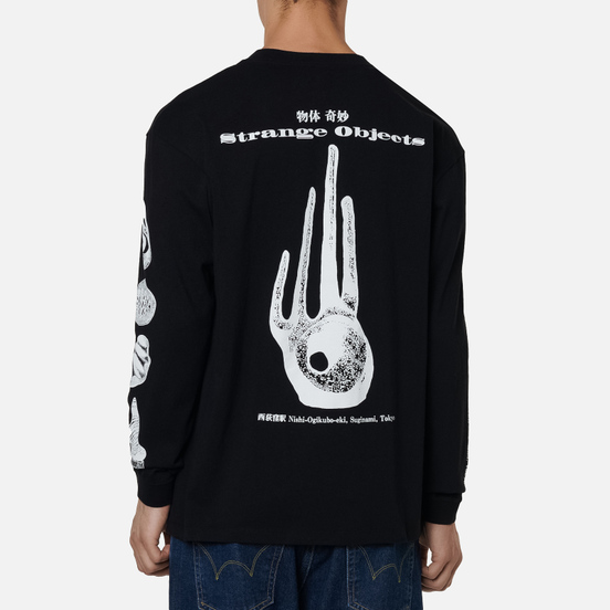 Мужской лонгслив Edwin Strange Objects Black