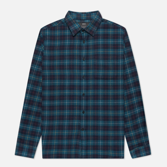 Мужская рубашка Edwin Don Garment Washed Greener Pastures/Navy