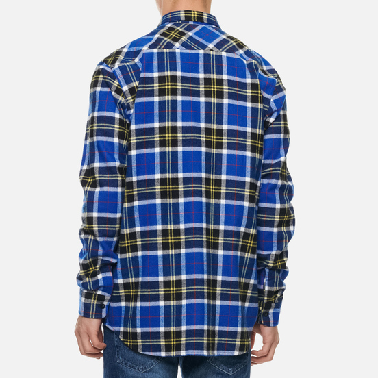 Мужская рубашка Edwin Labour Blue/Black