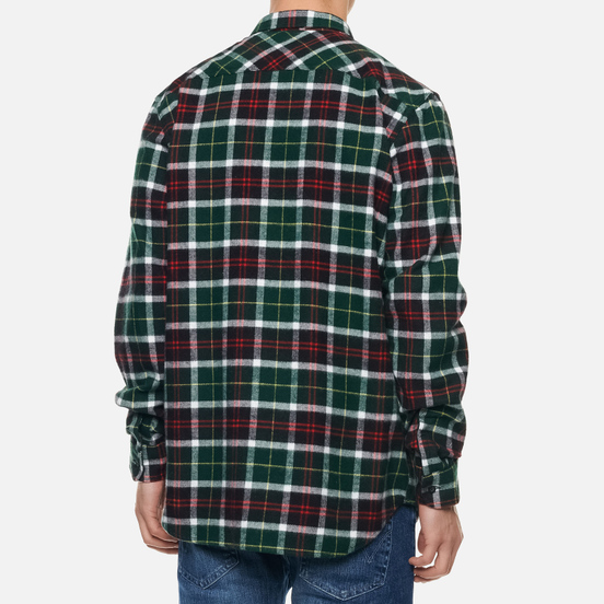 Мужская рубашка Edwin Labour Green/Black