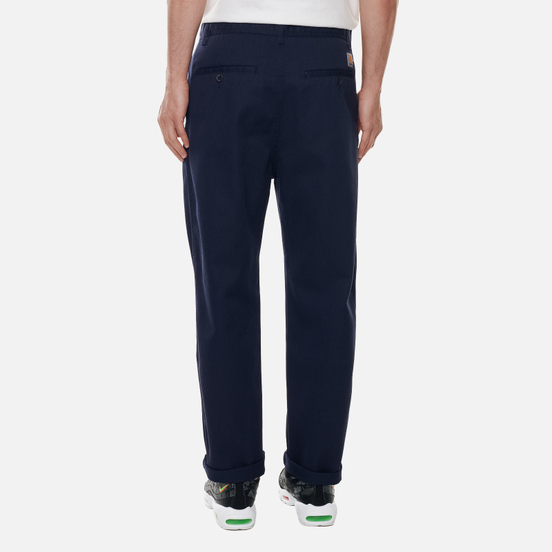 Мужские брюки Carhartt WIP Menson 9 Oz Dark Navy Rinsed