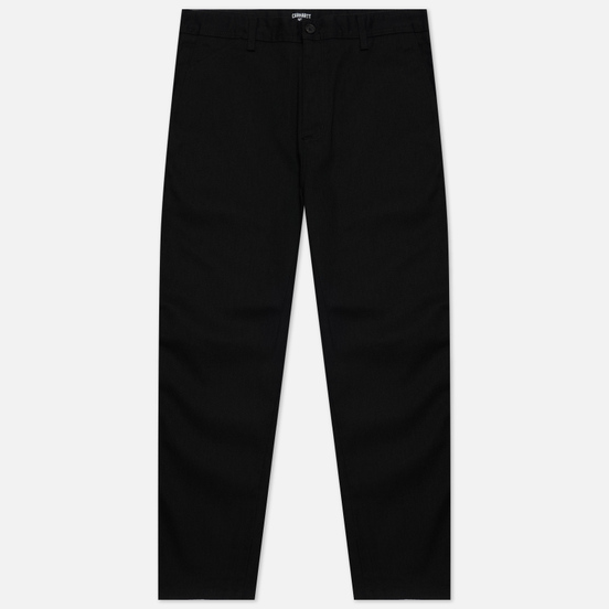 Мужские брюки Carhartt WIP Menson 9 Oz Black Rinsed