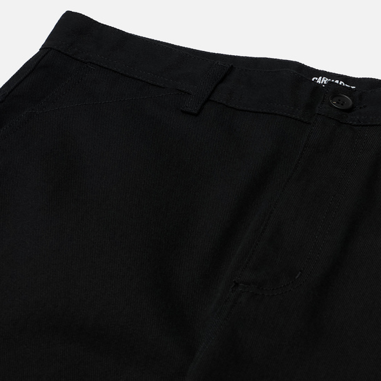 Мужские брюки Carhartt WIP Menson 9 Oz Black Rinsed