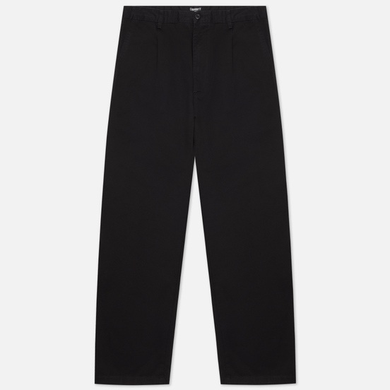 Мужские брюки Carhartt WIP Alder 8 Oz Black Stone Washed