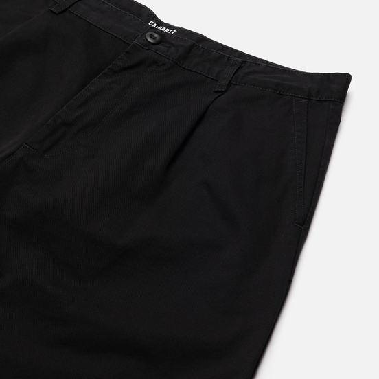 Мужские брюки Carhartt WIP Alder 8 Oz Black Stone Washed