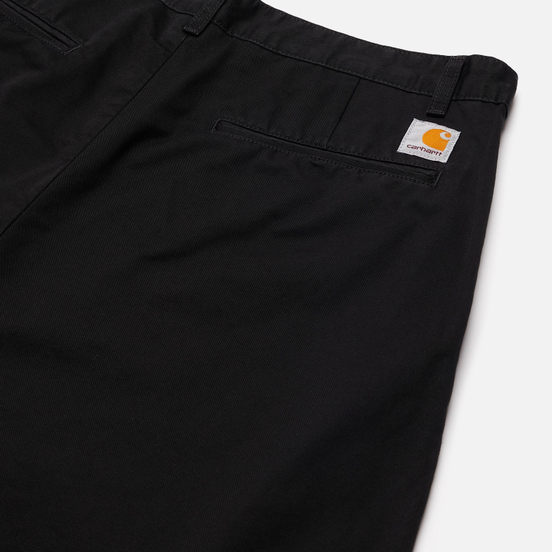 Мужские брюки Carhartt WIP Alder 8 Oz Black Stone Washed