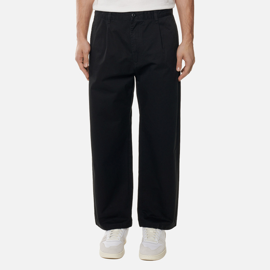 Мужские брюки Carhartt WIP Alder 8 Oz Black Stone Washed