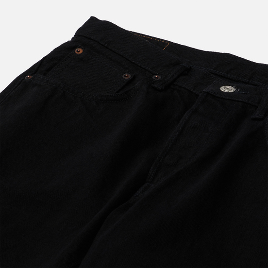 Мужские джинсы Edwin Regular Tapered Black Rainbow Selvage 14 Oz Black Rinsed