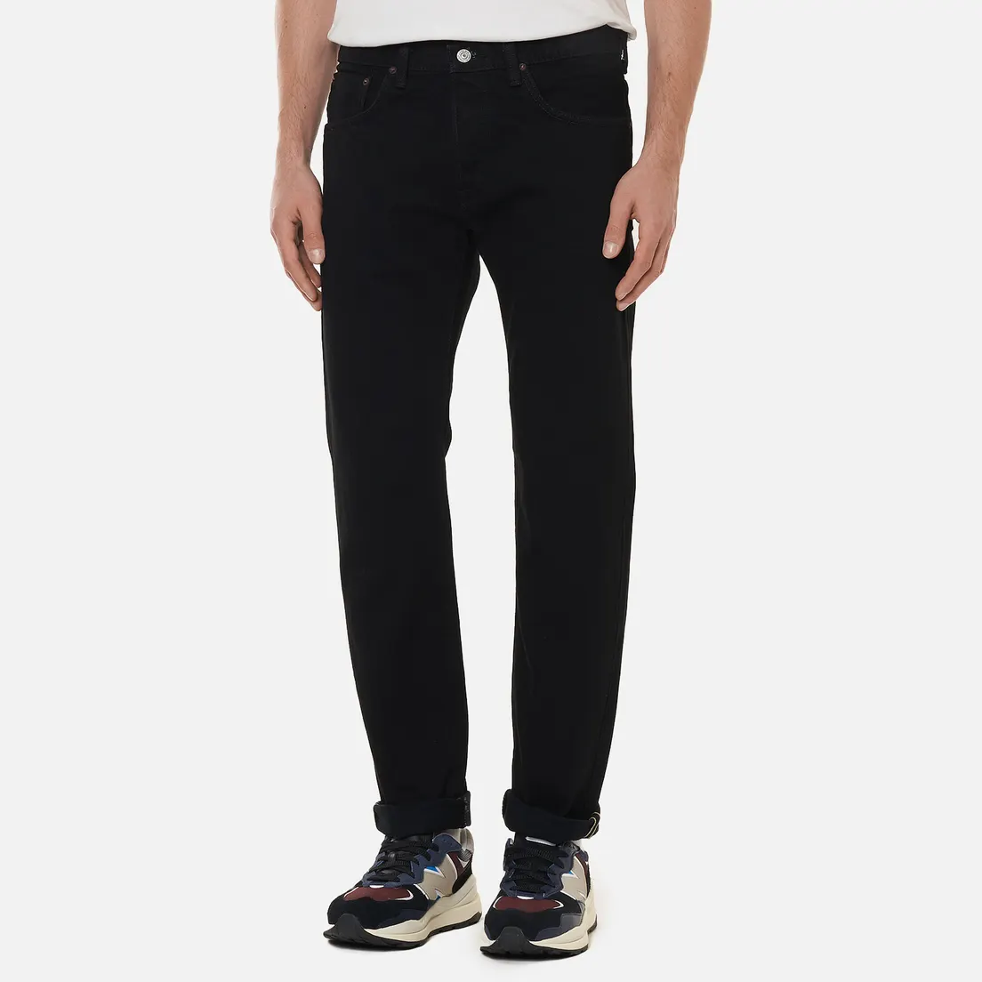 Edwin Мужские джинсы Regular Tapered Black Rainbow Selvage 14 Oz