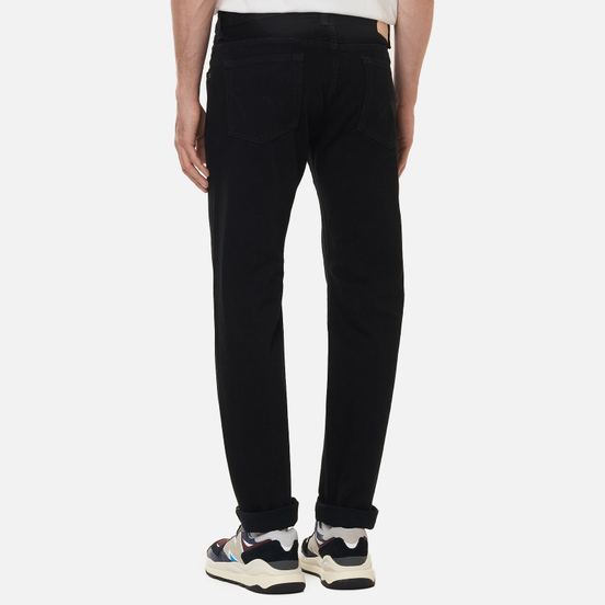 Мужские джинсы Edwin Regular Tapered Black Rainbow Selvage 14 Oz Black Rinsed