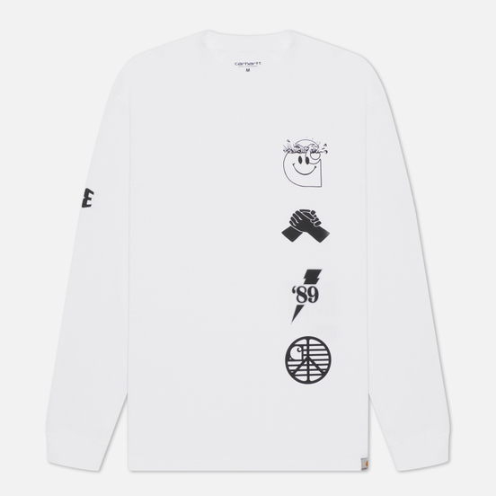 Мужской лонгслив Carhartt WIP L/S Tab White/Black