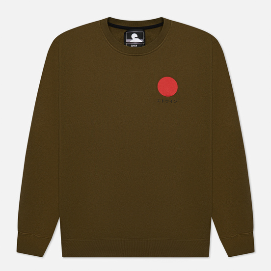 Мужская толстовка Edwin Japanese Sun Uniform Green Garment Washed