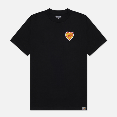Мужская футболка Carhartt WIP S/S Hartt Of Soul, цвет чёрный, размер XL