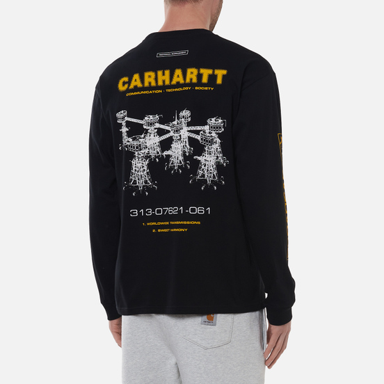 Мужской лонгслив Carhartt WIP Airwaves Black