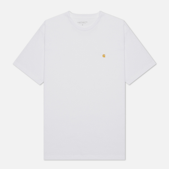 Женская футболка Carhartt WIP W S/S Chase White/Gold