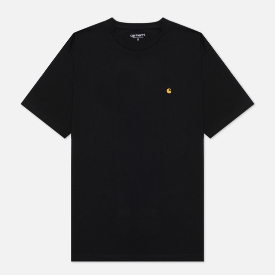 Женская футболка Carhartt WIP W S/S Chase Black/Gold