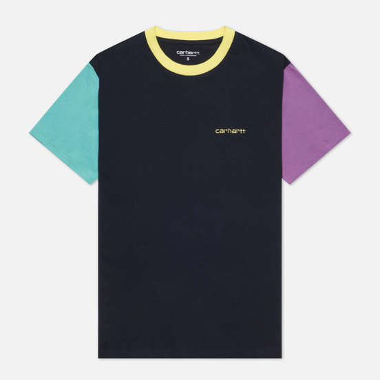 Женская футболка Carhartt WIP W S/S Quad Dark Navy