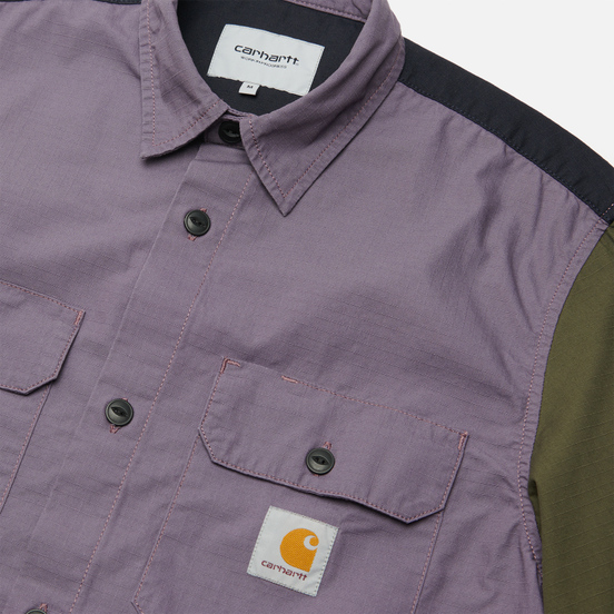 Мужская рубашка Carhartt WIP L/S Valiant 6.5 Oz Provence Rinsed