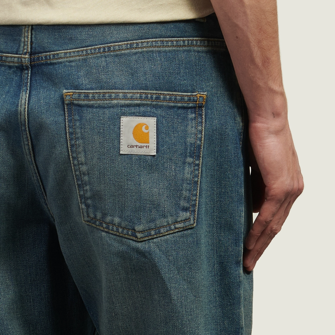 Carhartt WIP Мужские джинсы Newel Maitland Denim 13.5 Oz