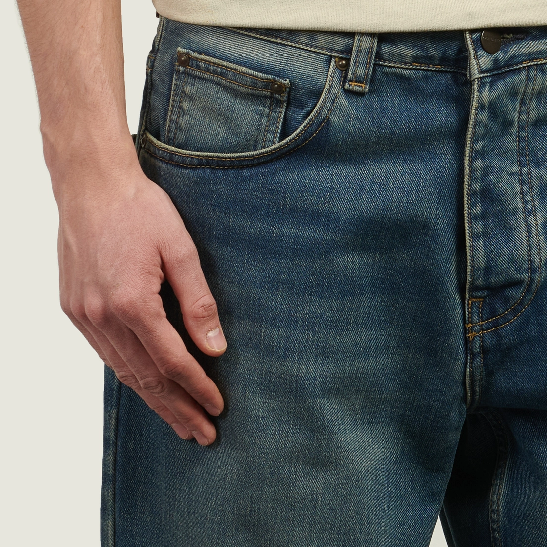Carhartt WIP Мужские джинсы Newel Maitland Denim 13.5 Oz