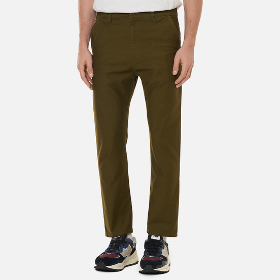 Мужские брюки Edwin Universe Cropped Uniform Green Enzyme Washed
