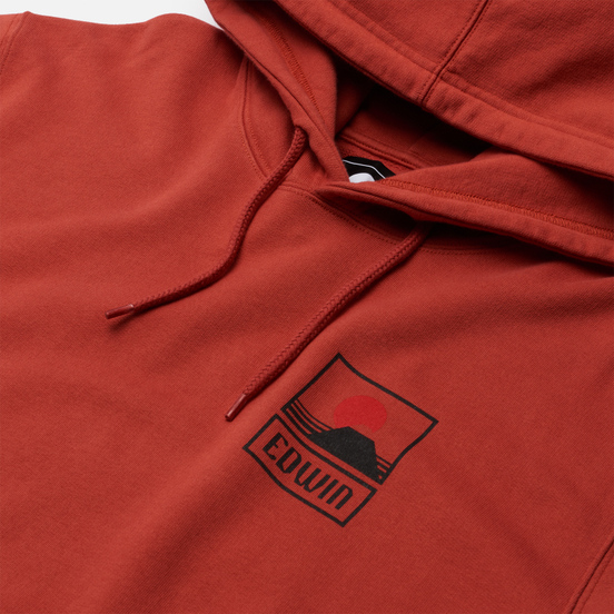 Мужская толстовка Edwin Sunset On Mount Fuji Hoodie Burnished Sunset Garment Washed