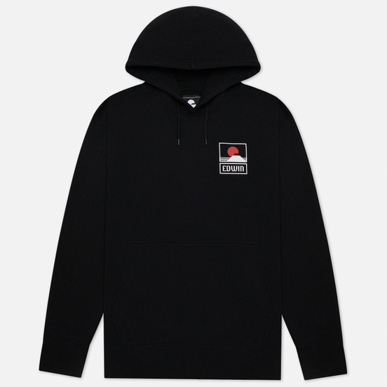 Мужская толстовка Edwin Sunset On Mount Fuji Hoodie Black Garment Washed